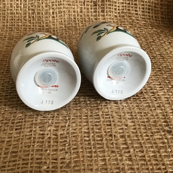 SPODE Queen's Bird SALT & PEPPER SHAKER SET - Picture 4 of 4
